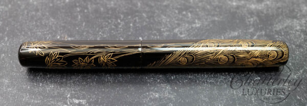 GM Custom Pens Chinkin Peacock Black Fountain Pen - Image 3