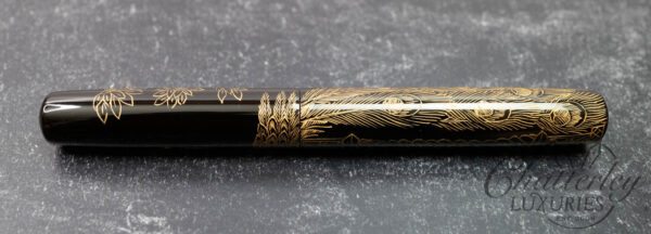 GM Custom Pens Chinkin Peacock Black Fountain Pen - Image 4