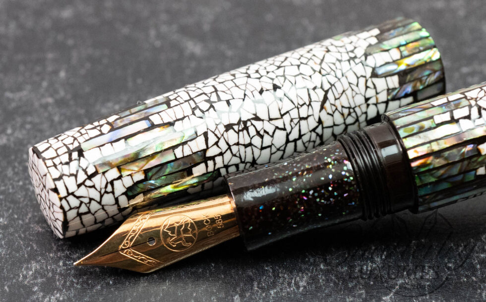 Mr Cypress E-05A Eggshell & Raden Fountain Pen