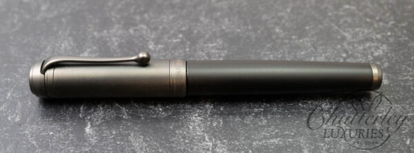 Aurora Talentum Black Ops Fountain Pen - Ruthenium Cap - Image 2