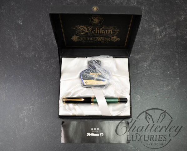 Pelikan M1000 Souverän Green Stripe Fountain Pen - Image 5