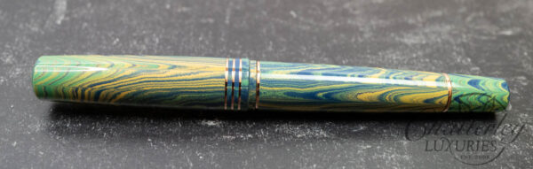 Leonardo Momento Zero Grande "Seafoam" Rose Gold Trim Ebonite Fountain Pen - Image 4