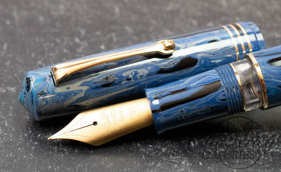 Leonardo Momento Zero Grande Ebonite "Begonia" Titanium Nib Fountain Pen