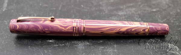 Leonardo Momento Zero Grande Ebonite "Shiso Purple" Titanium Nib Fountain Pen - Image 2