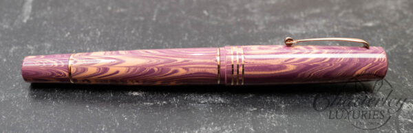 Leonardo Momento Zero Grande Ebonite "Shiso Purple" Titanium Nib Fountain Pen - Image 3