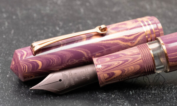 Leonardo Momento Zero Grande Ebonite "Shiso Purple" Titanium Nib Fountain Pen