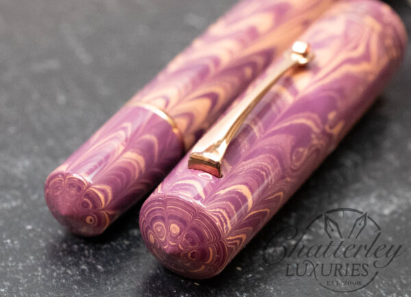 Leonardo Momento Zero Grande Ebonite "Shiso Purple" Titanium Nib Fountain Pen - Image 5