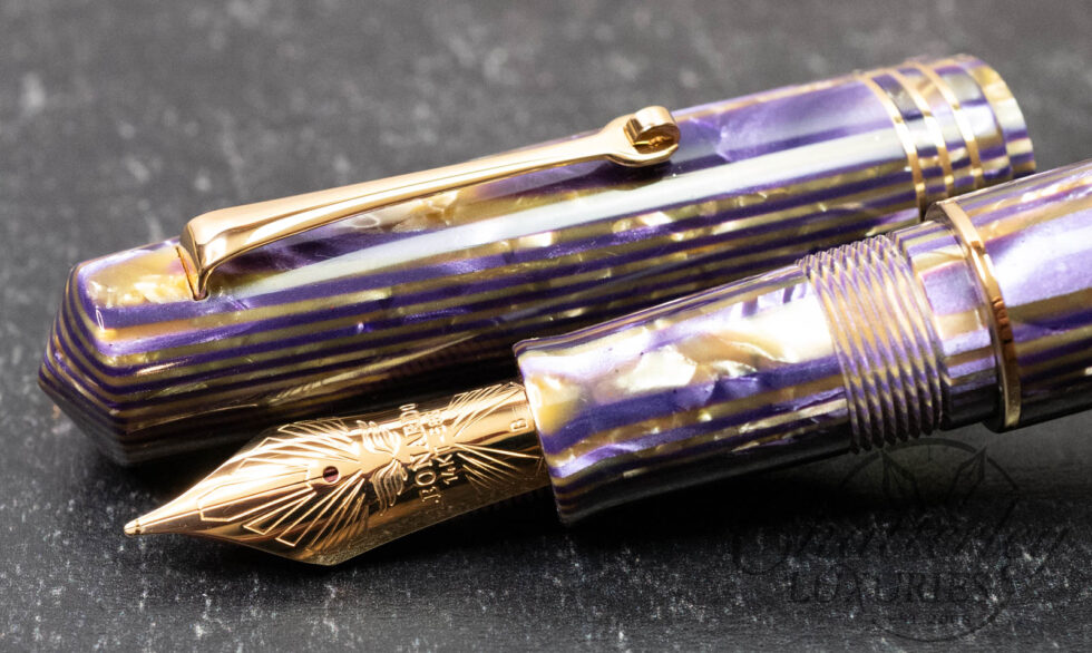 Leonardo Momento Zero Grande Leonarco "Gold Amethyst" Fountain Pen