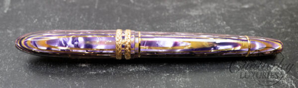 Leonardo Cigar LeonArco "Gold Amethyst" Celluloid Fountain Pen - Image 3