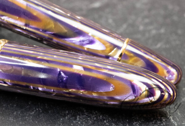 Leonardo Cigar LeonArco "Gold Amethyst" Celluloid Fountain Pen - Image 5