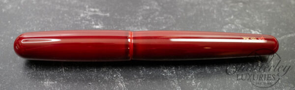 Danitrio Urushi Tame-Nuri Red on Mikado Round Top Fountain Pen - Image 2