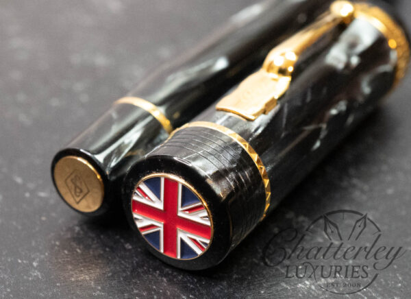 Conway Stewart Churchill Classic Grey Union Flag Fountain Pen - Image 3
