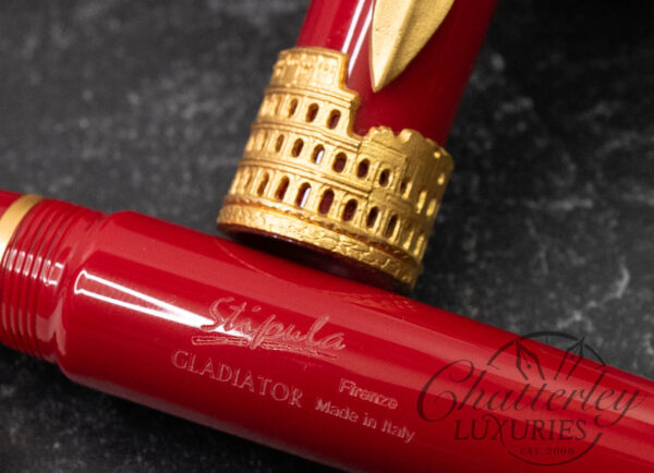 Stipula Gladiator Red Fountain Pen - Image 3