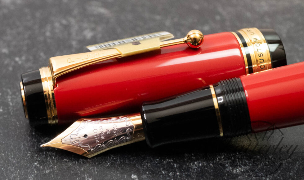 Pilot Custom Urushi Vermillion Fine/Medium Nib Fountain Pen