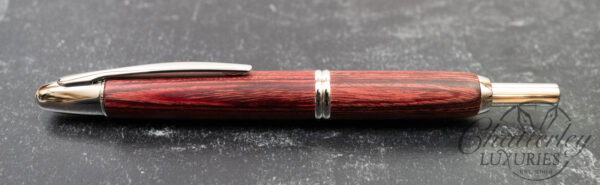 Pilot Vanishing Point Birchwood Red Fountain Pen - Image 2