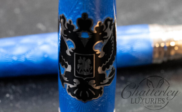 Michel Perchin Russian Eagle Blue Limited Edition Fountain Pen - Image 5