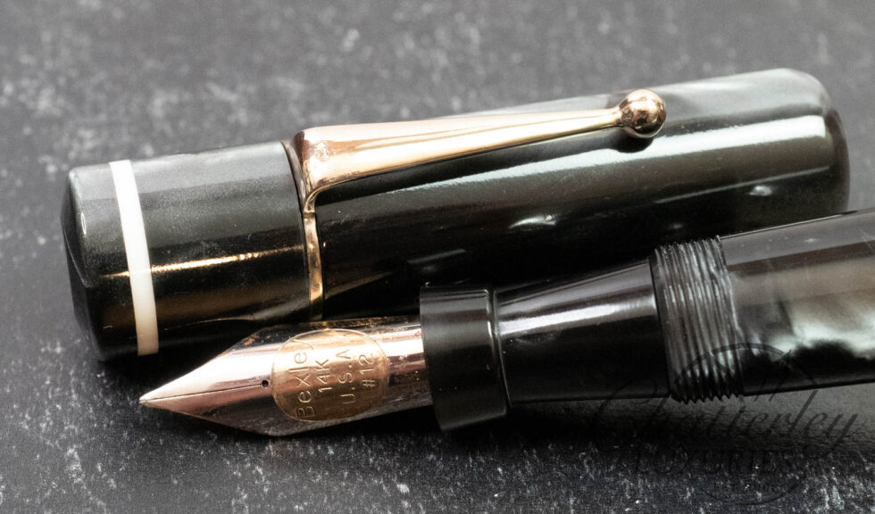 Bexley Giant Pen Platinum Grey #12 Nib Fountain Pen