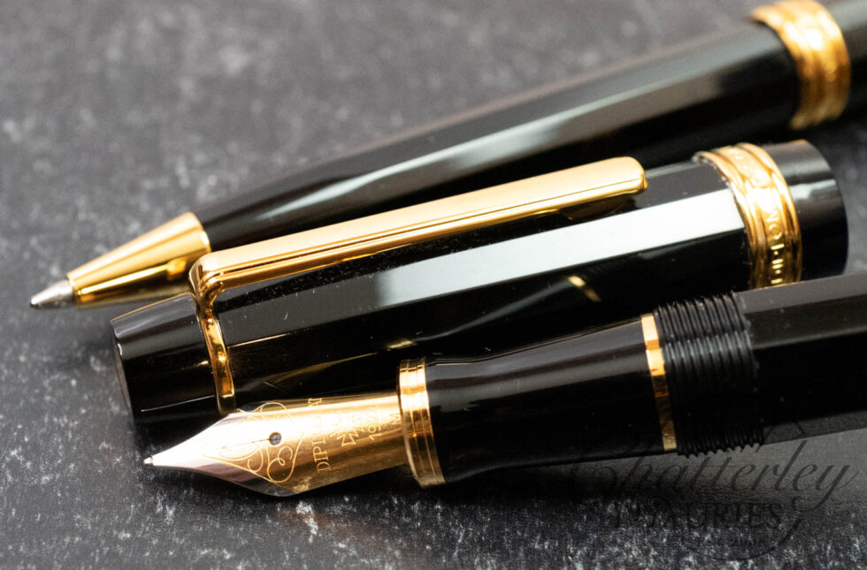 Diplomat Classic Collection 1922 Black Fountain Pen and Ballpoint Set