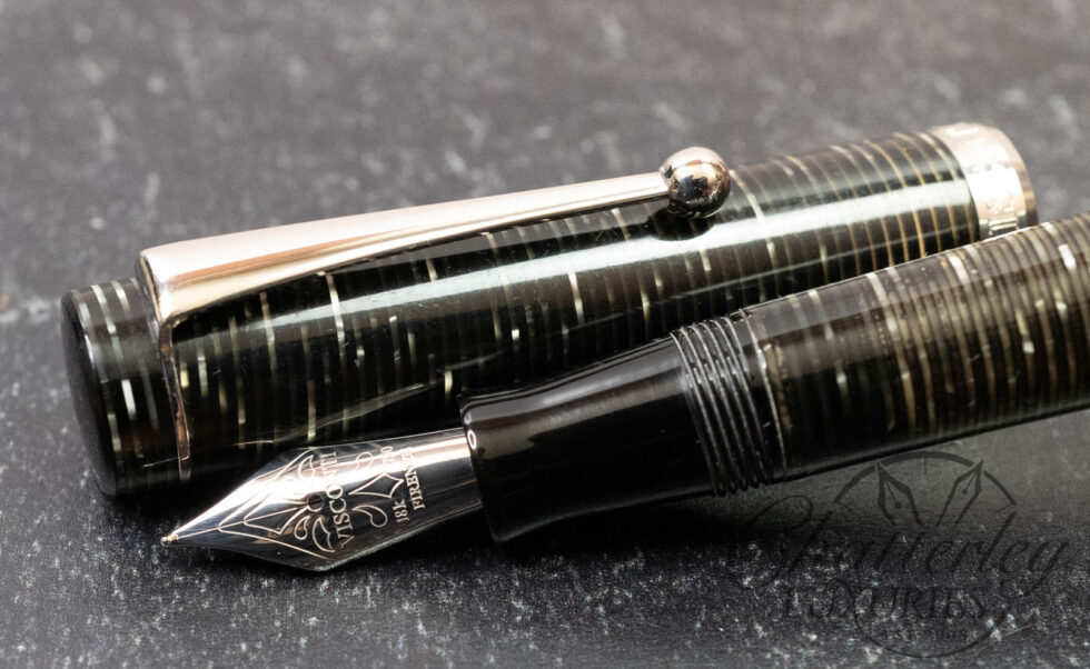 Visconti D'Essai Platinum Stacked Celluloid Limited Edition Fountain Pen