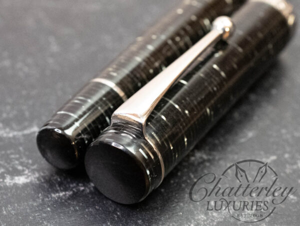 Visconti D'Essai Platinum Stacked Celluloid Limited Edition Fountain Pen - Image 3