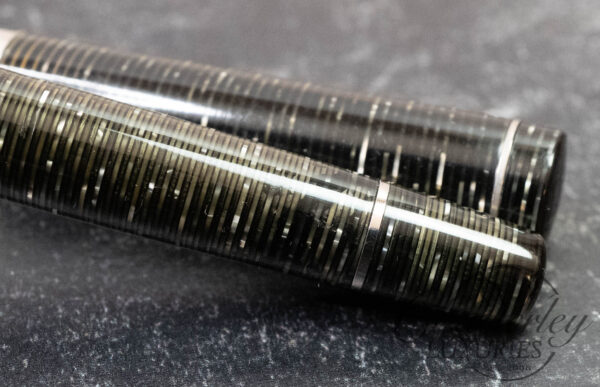 Visconti D'Essai Platinum Stacked Celluloid Limited Edition Fountain Pen - Image 4