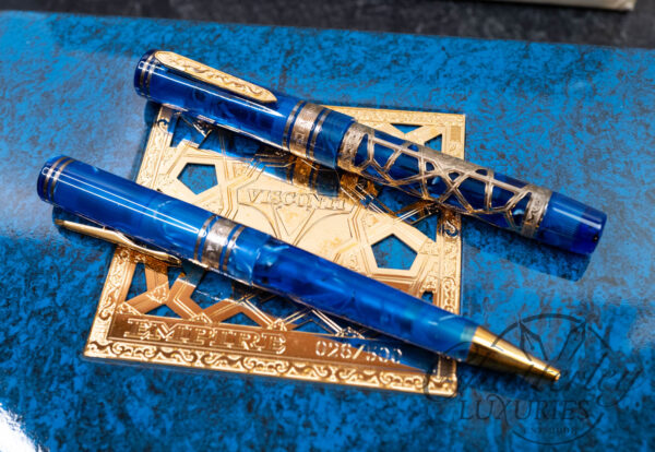 Visconti Empire Vermeil Overlay Limited Edition Fountain Pen and Ballpoint Set - Image 12
