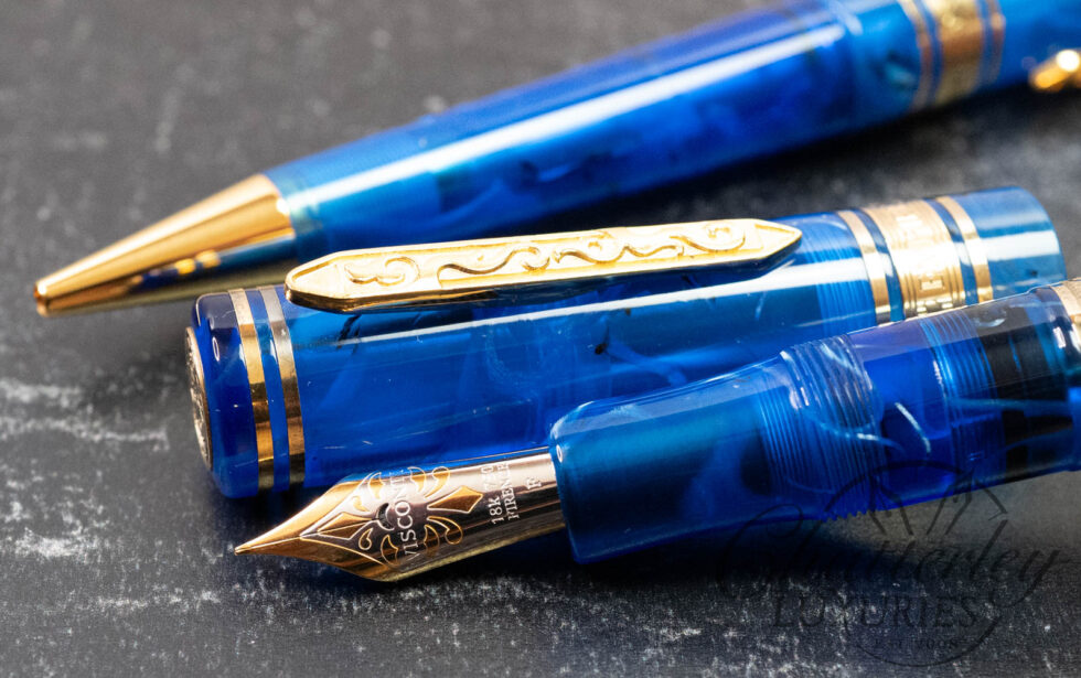 Visconti Empire Vermeil Overlay Limited Edition Fountain Pen and Ballpoint Set