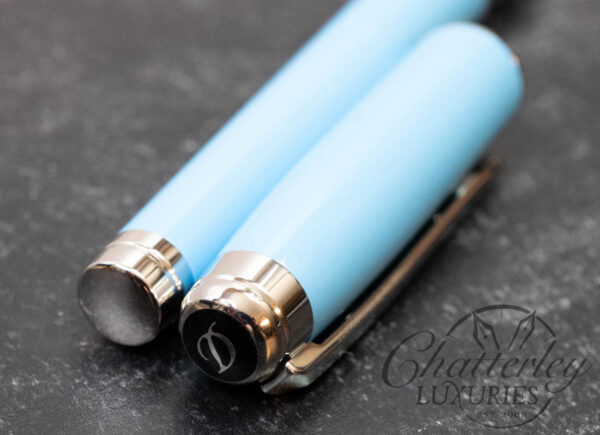 Closeout - ST Dupont Line D Eternity Large Turquoise Blue Fountain Pen - Image 3