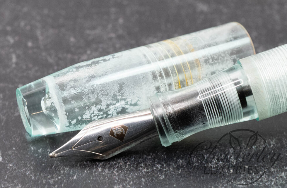 Franklin Christoph Model 46 Antique Glass Light Blue Fountain Pen