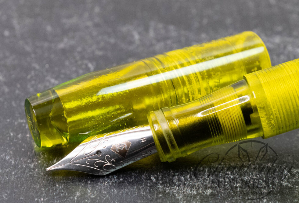 Franklin Christoph Model 46 Antique Glass Olivae Fountain Pen