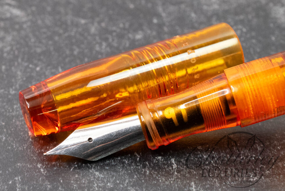Franklin Christoph Model 46 Antique Glass Orange Fountain Pen