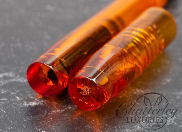 Franklin Christoph Model 46 Antique Glass Orange Fountain Pen - Image 3