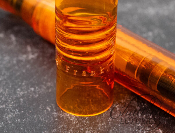 Franklin Christoph Model 46 Antique Glass Orange Fountain Pen - Image 4