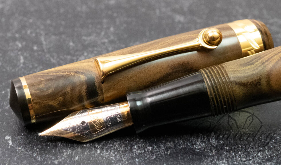 Bexley Owners Club 2009 Olive/Black Ebonite Fountain Pen