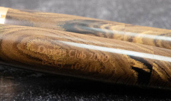 Bexley Owners Club 2009 Olive/Black Ebonite Fountain Pen - Image 3