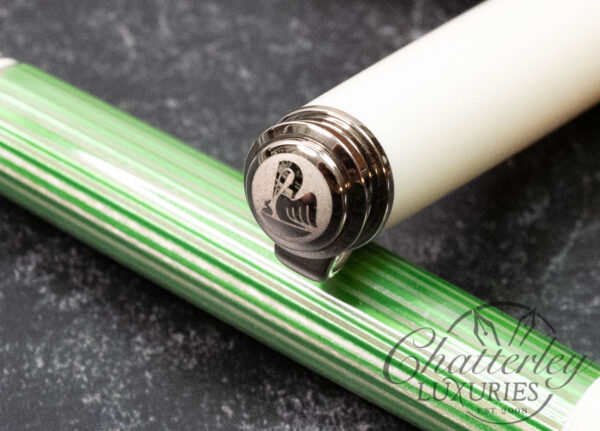 Pelikan M605 Green-White Fountain Pen - Image 4