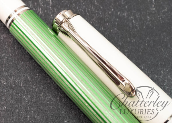 Pelikan M605 Green-White Fountain Pen - Image 3