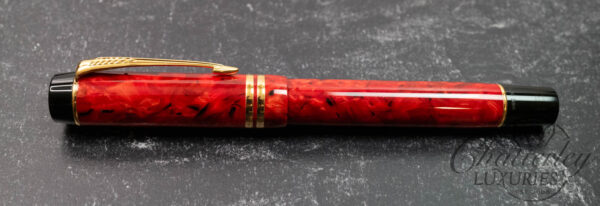 Parker Duofold International Jasper Red Fountain Pen - Image 2
