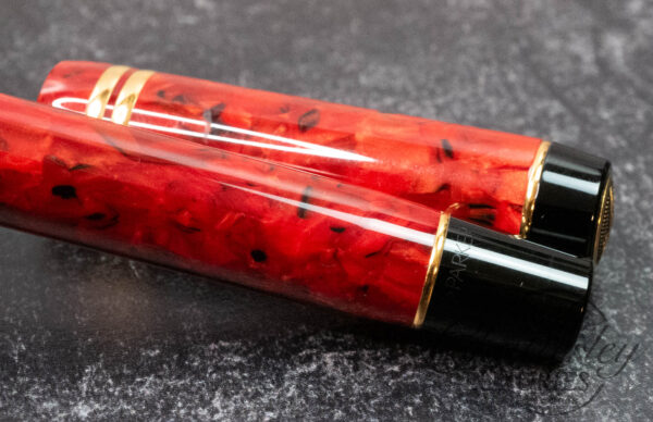 Parker Duofold International Jasper Red Fountain Pen - Image 4