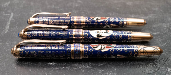 Duke Beijing Opera Rhythm Cloisonné 3 Fountain Pen Set - Image 2