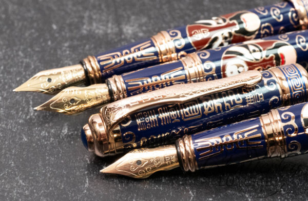 Duke Beijing Opera Rhythm Cloisonné 3 Fountain Pen Set