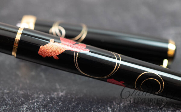 Platinum Kanazawa Leaf Maki-e Goldfish Fountain Pen - Image 4