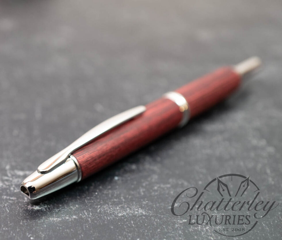 Pilot Vanishing Point Red Birchwood Fountain Pen