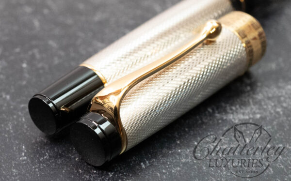 Aurora Optima Solid Sterling Silver Fountain Pen - Image 3