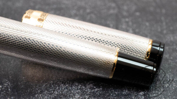 Aurora Optima Solid Sterling Silver Fountain Pen - Image 5