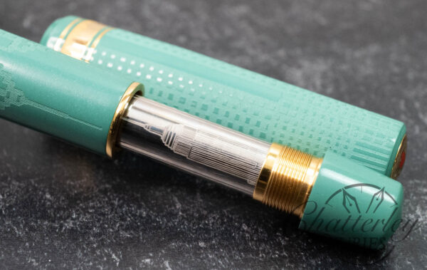 Armando Simoni Club "I Love NY" Empire State Building Green Ebonite Fountain Pen - Image 6