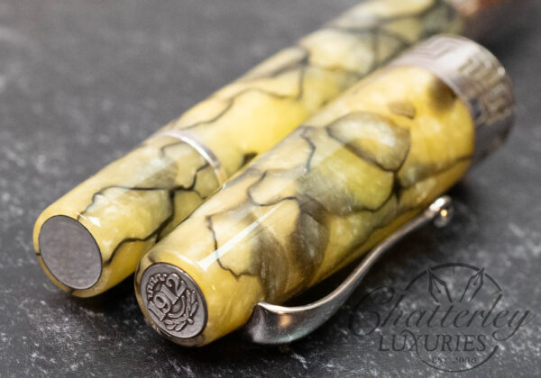 Montegrappa Extra 1930 Marbled Green Celluloid Fountain Pen - Image 3