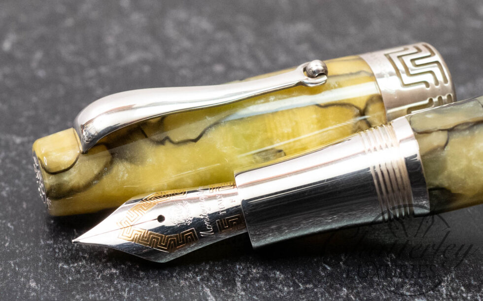 Montegrappa Extra 1930 Marbled Green Celluloid Fountain Pen