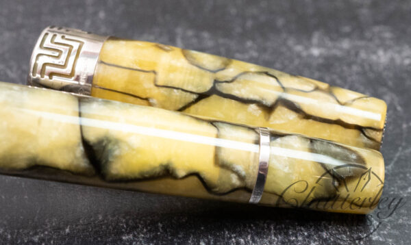 Montegrappa Extra 1930 Marbled Green Celluloid Fountain Pen - Image 4