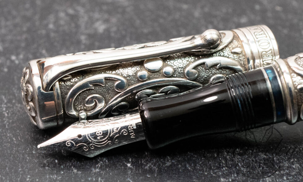 Aurora Benvenuto Cellini Sterling Silver Limited Edition Fountain Pen